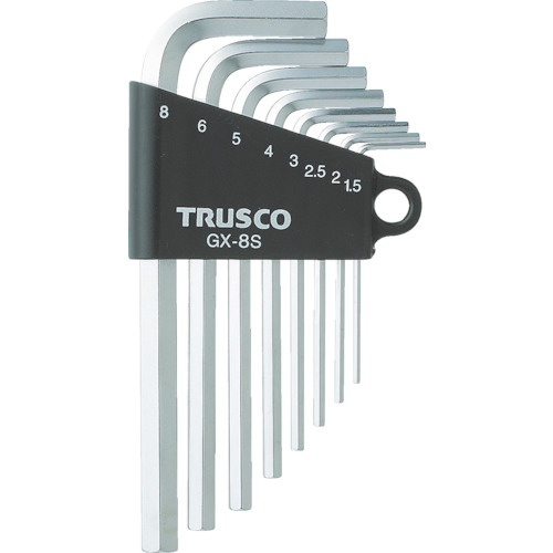 【TRUSCO】ＴＲＵＳＣＯ　六角棒レンチセット　８本組